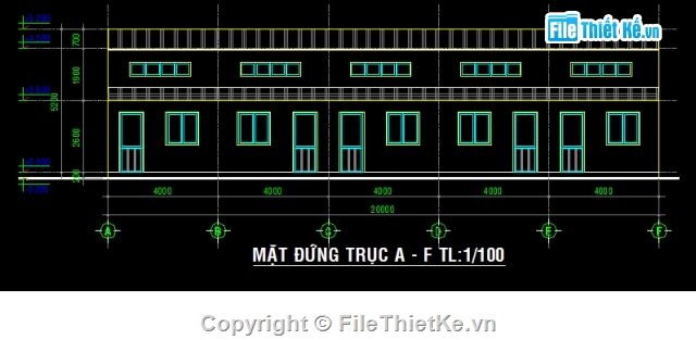 Bản vẽ,nhà trọ,Bản vẽ nhà trọ,kiến trúc nhà cấp 4,Bản vẽ kiến trúc Nhà,kiến trúc nhà